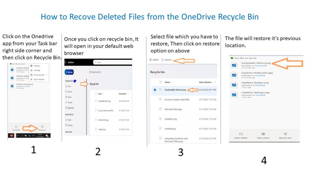 The step-by-step guide for How to Recove Deleted Files from the OneDrive Recycle Bin.
