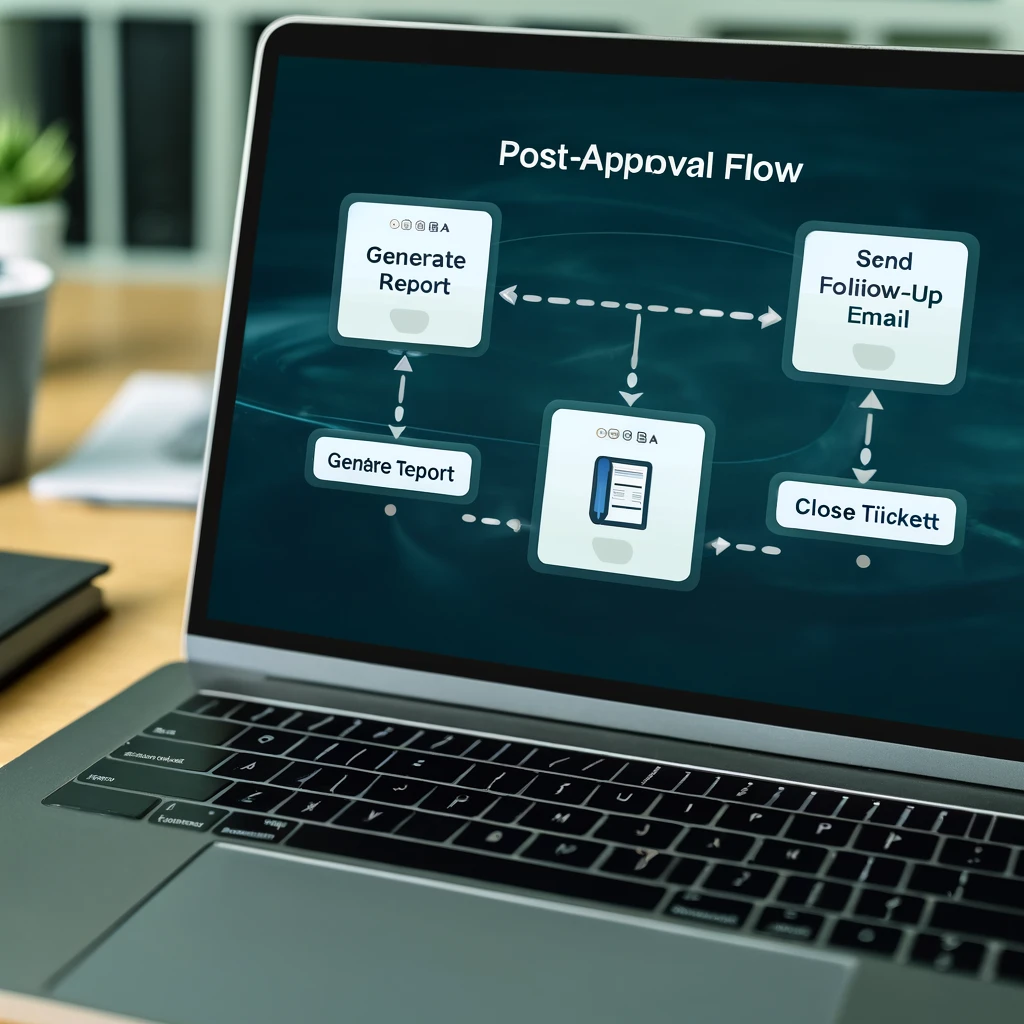 "Efficient Management of Post-Approval Tasks in Power Automate: Streamlining workflow processes with automated task handling after approval stages."